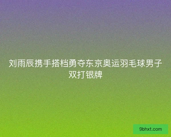 刘雨辰携手搭档勇夺东京奥运羽毛球男子双打银牌